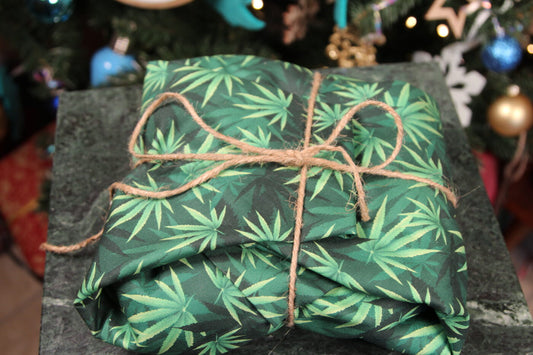 Japanese Style Reusable Gift Cloths (Cannabis Canopy)