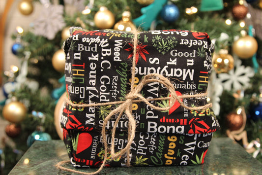Japanese Style Reusable Gift Cloths (Words and Weeds)