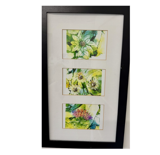 Framed Alcohol Ink Artwork – 3