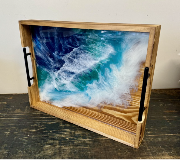 Original Resin Ocean Art Tray – 2