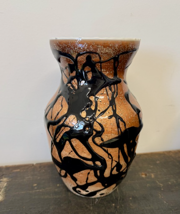 Copper & Black Vase