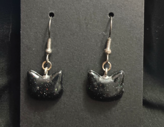 Cat Dangle Earrings (variety of colours)