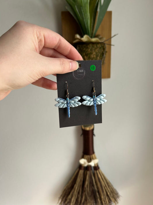 Blue Dragonfly Earrings
