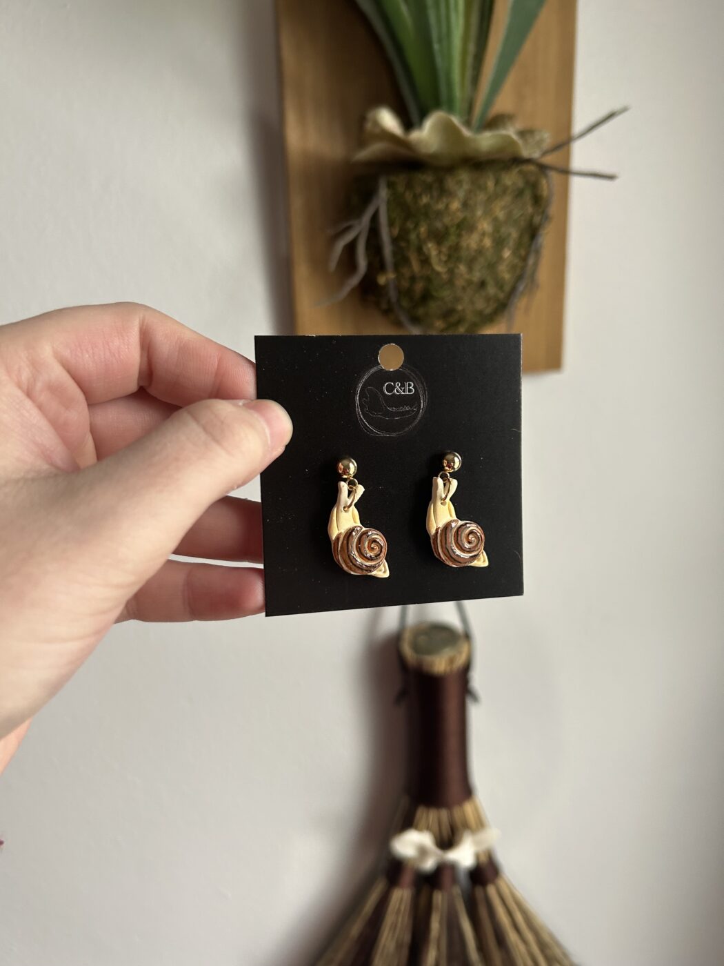 Garden Snail Earrings