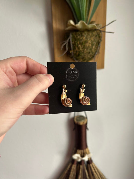 Garden Snail Earrings