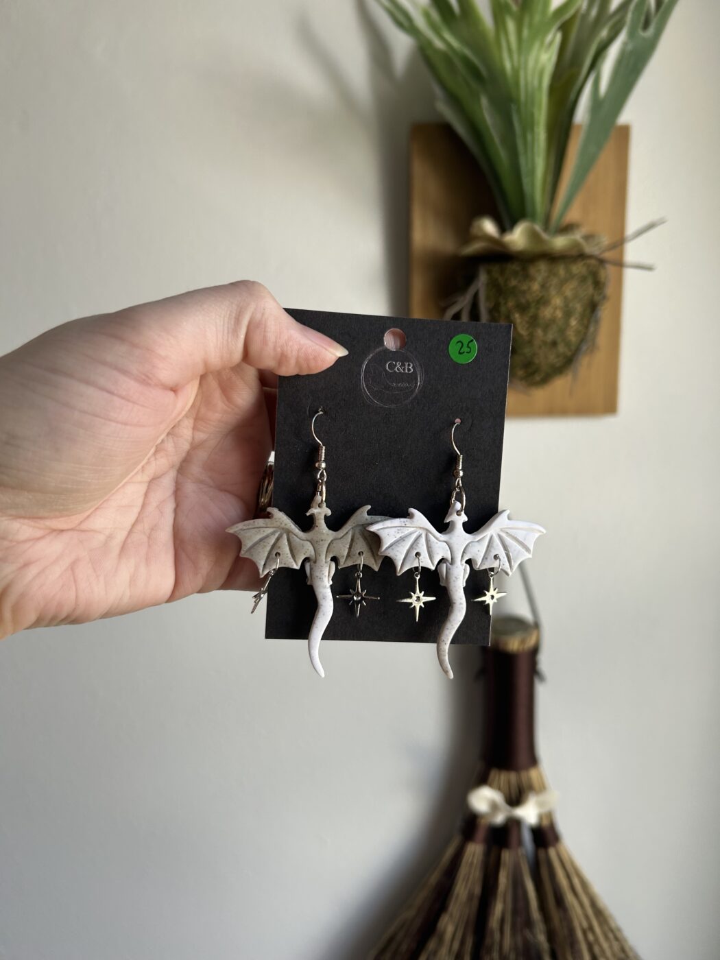 Granite & Stone Ombré Dragon Earrings