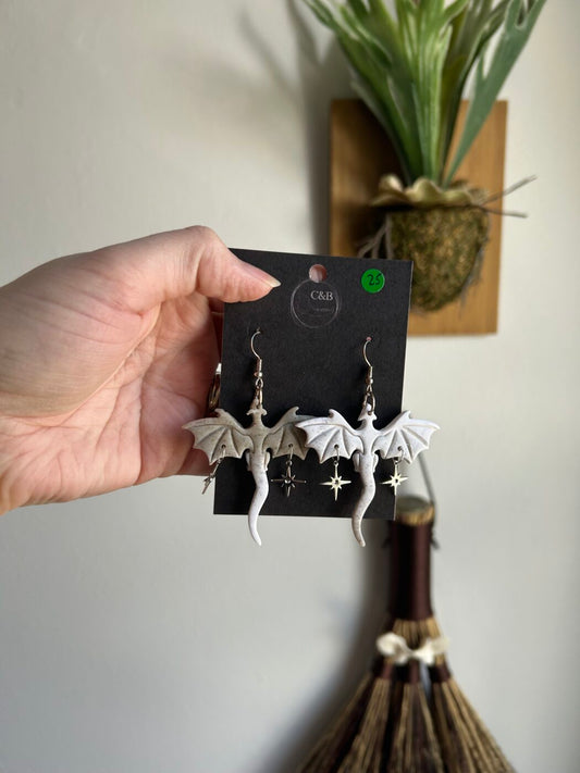 Granite & Stone Ombré Dragon Earrings