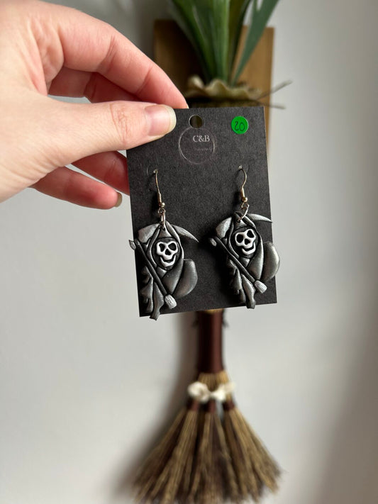 Grim Reaper Earrings