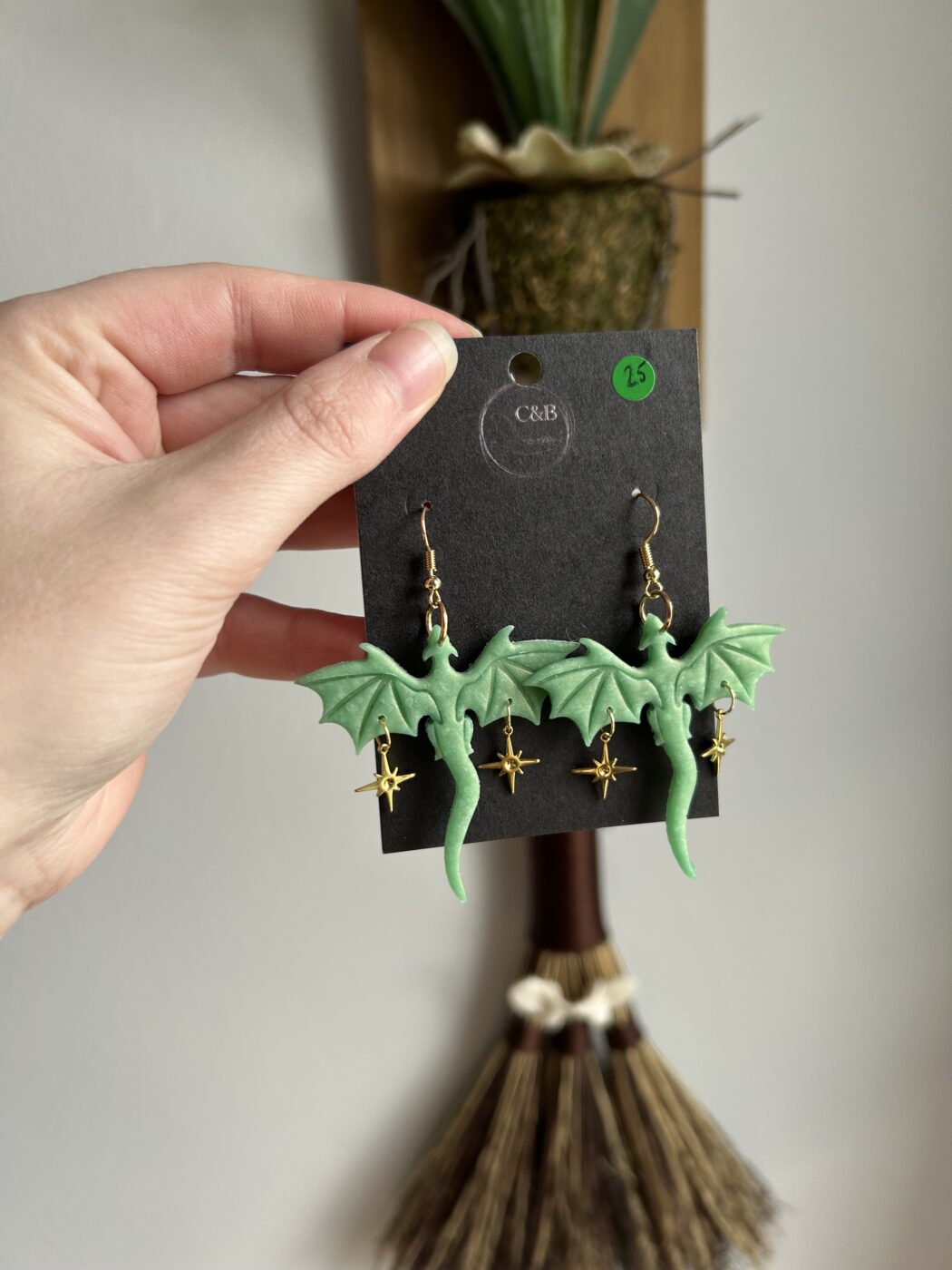 Jade Dragon Earrings