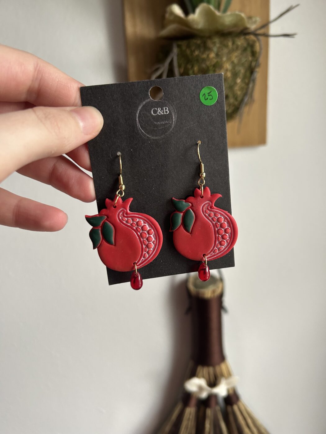 Persephone's Pomegranate Earrings