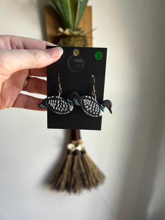 Stupid Canadian Wolf Bird Earrings