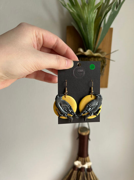 The Moon Asked the Crow Earrings