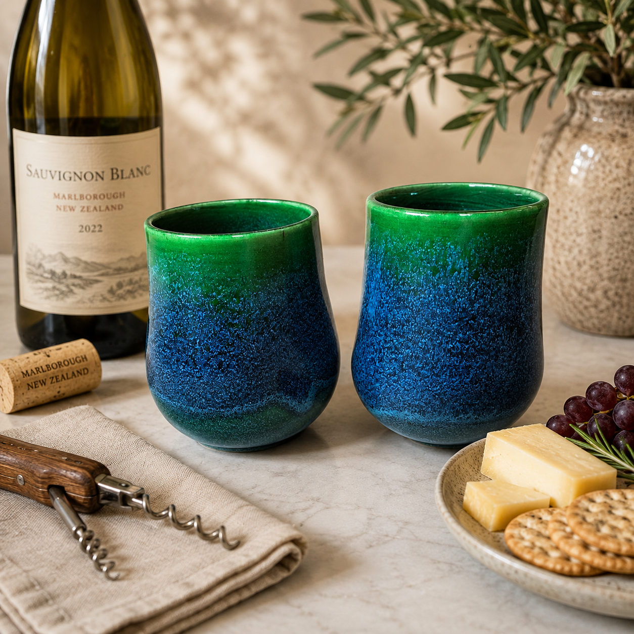 Cups, Blue Lagoon