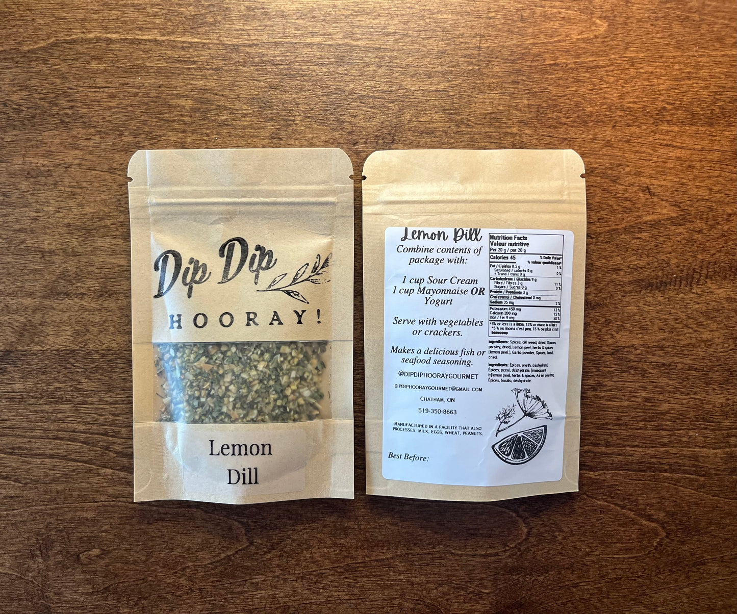 Lemon Dill Classic Dip Mix