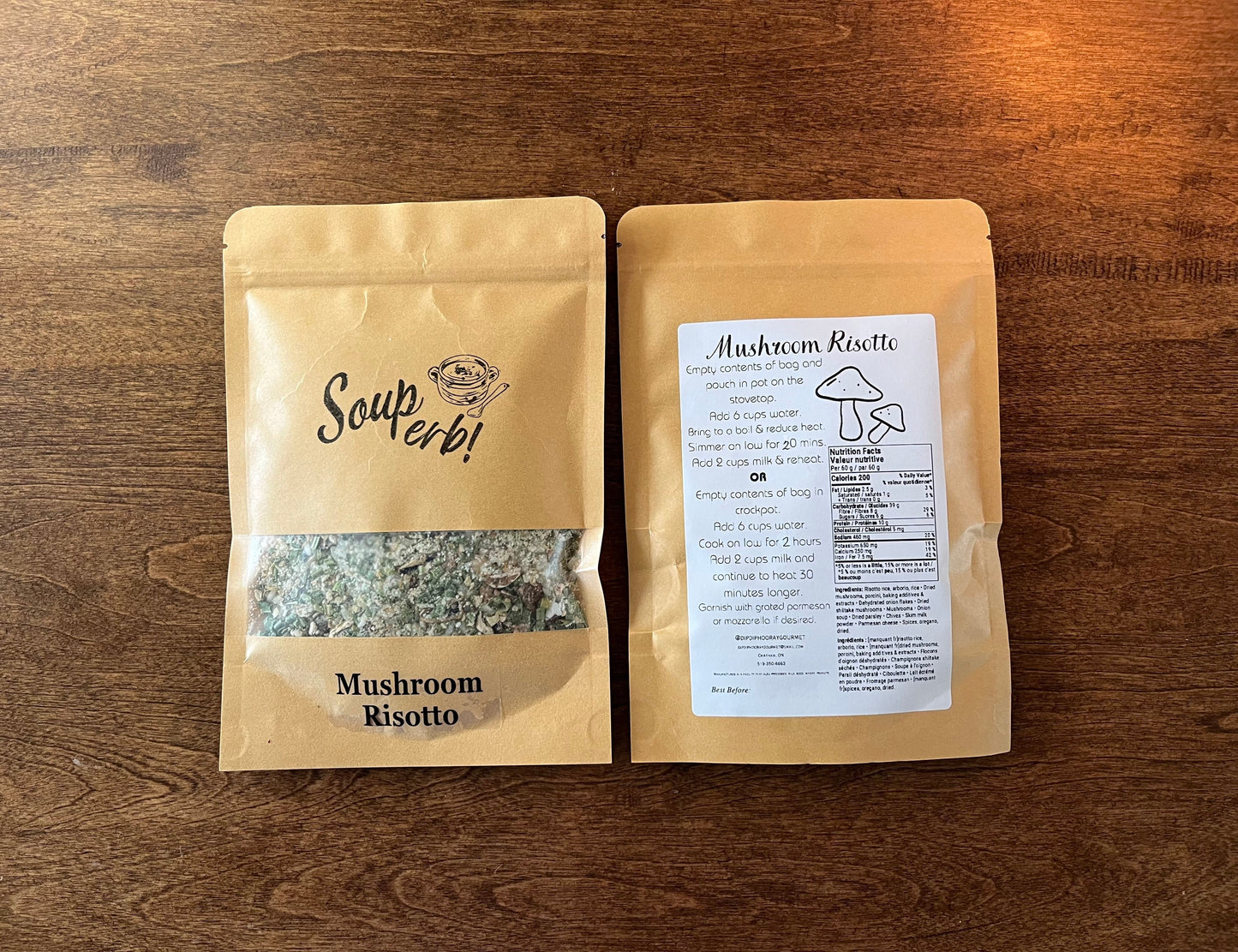 Mushroom Risotto Soup Mix