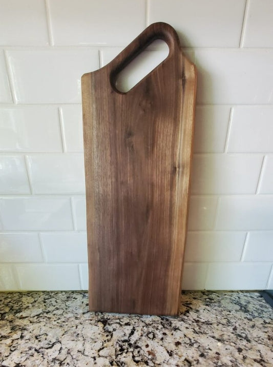 Walnut Charcuterie Board with Handle