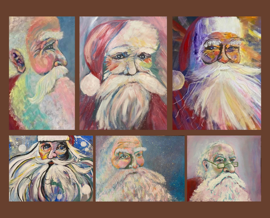 12-Pack Santa Greeting Cards