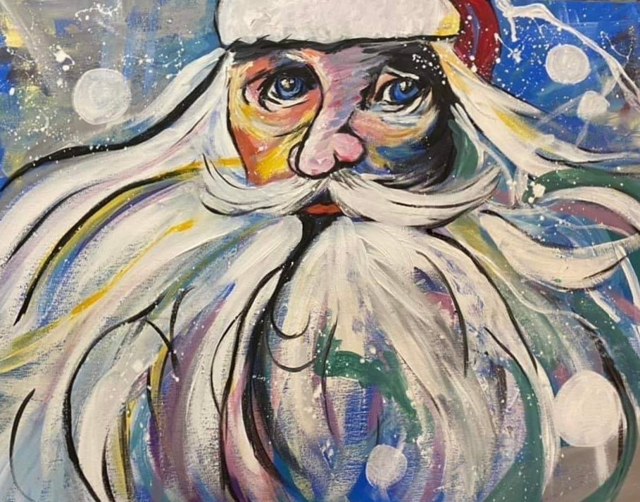 Blue Christmas Greeting Card