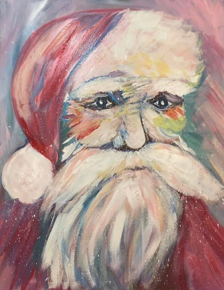 First Santa Greeting Card