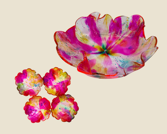 Fresh & Fun India Ink and Resin Bowl Set