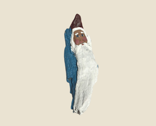 One-of-a-Kind Hand Painted Santa Ornament