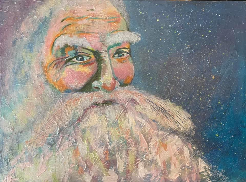 12-Pack Santa Greeting Cards