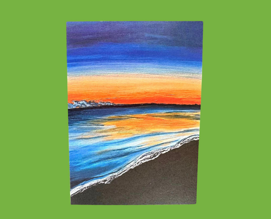 Sunset at Erie OH Greeting Card