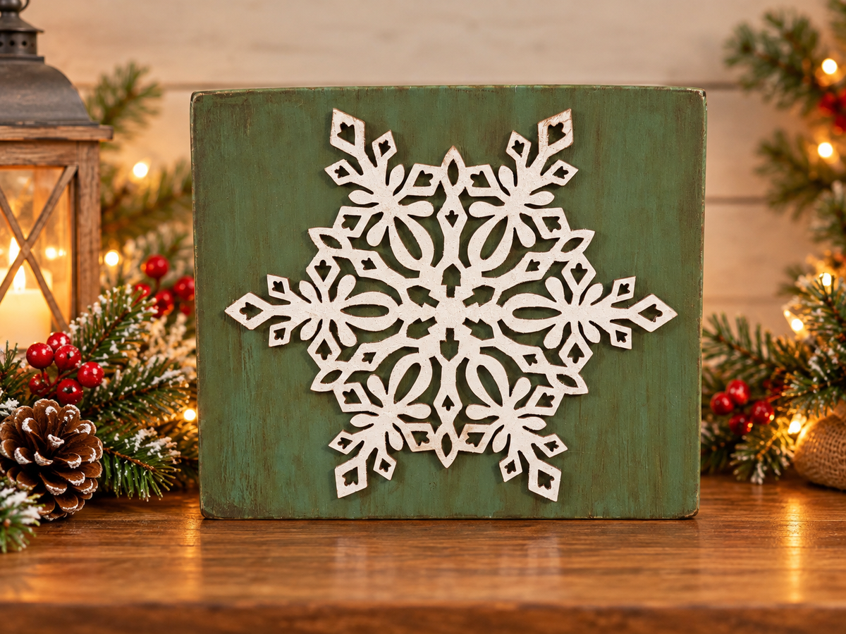 Snowflake Shelf Sitter