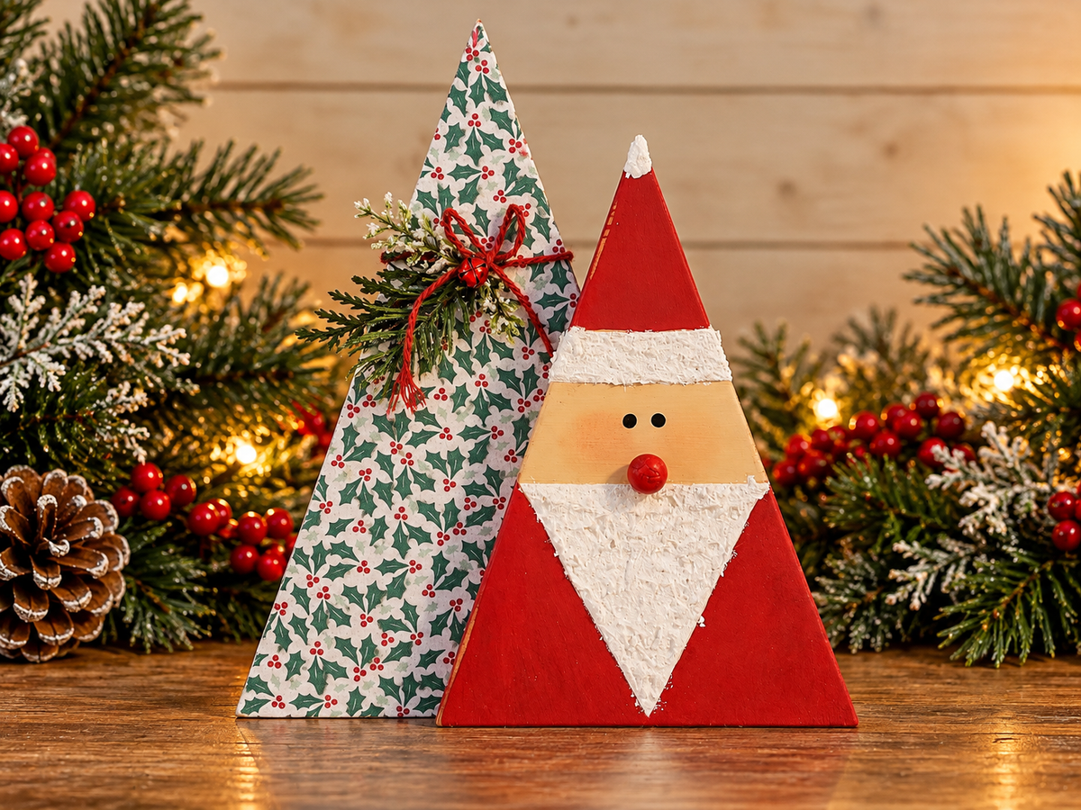 Holly Tree and Santa Set