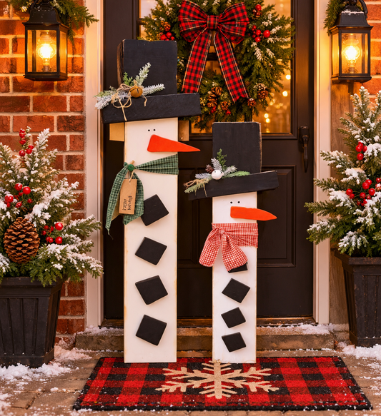Snowman Porch Leaners