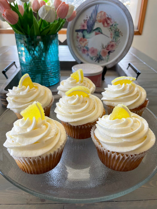 12 Lemon Cupcakes