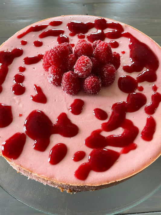 Pink Velvet Raspberry Cheesecake