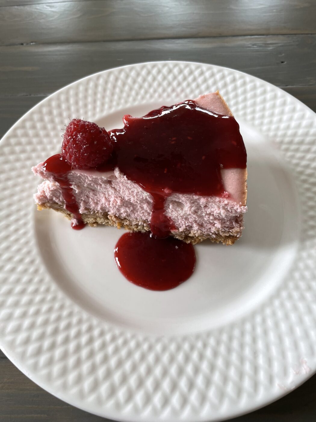 Pink Velvet Raspberry Cheesecake