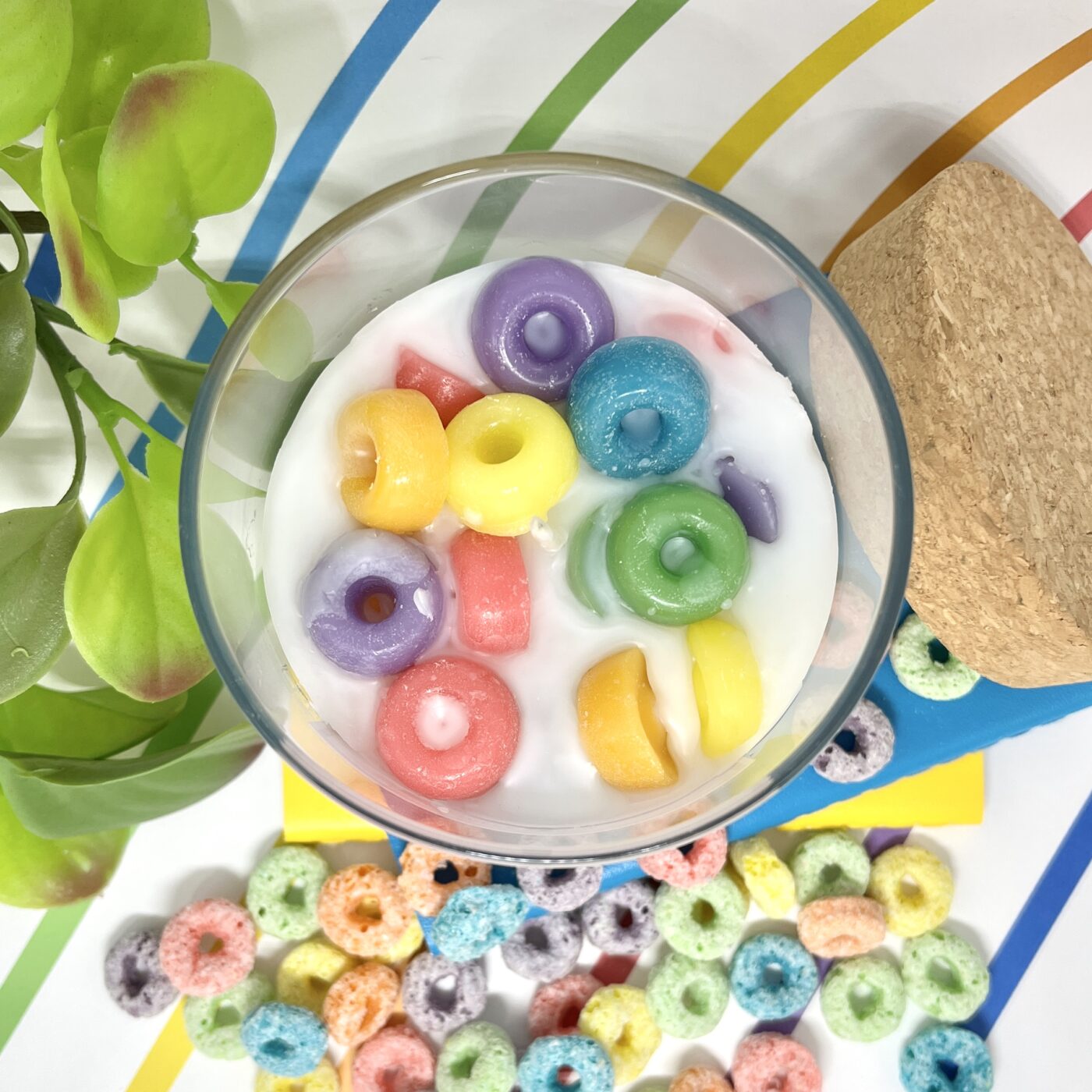 Cereal Milk Candle (Fruit Loops Cereal)