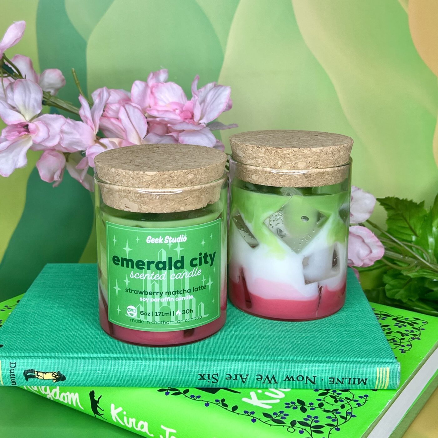 Emerald City Candle (Strawberry Matcha Latte)