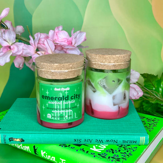 Emerald City Candle (Strawberry Matcha Latte)