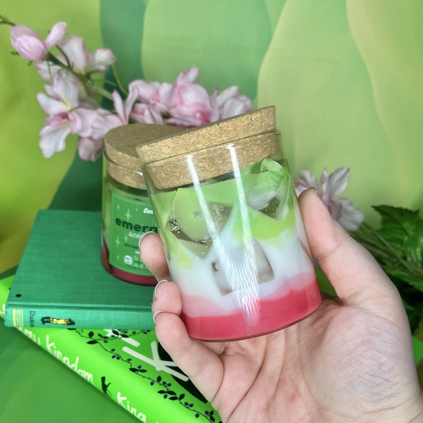 Emerald City Candle (Strawberry Matcha Latte)