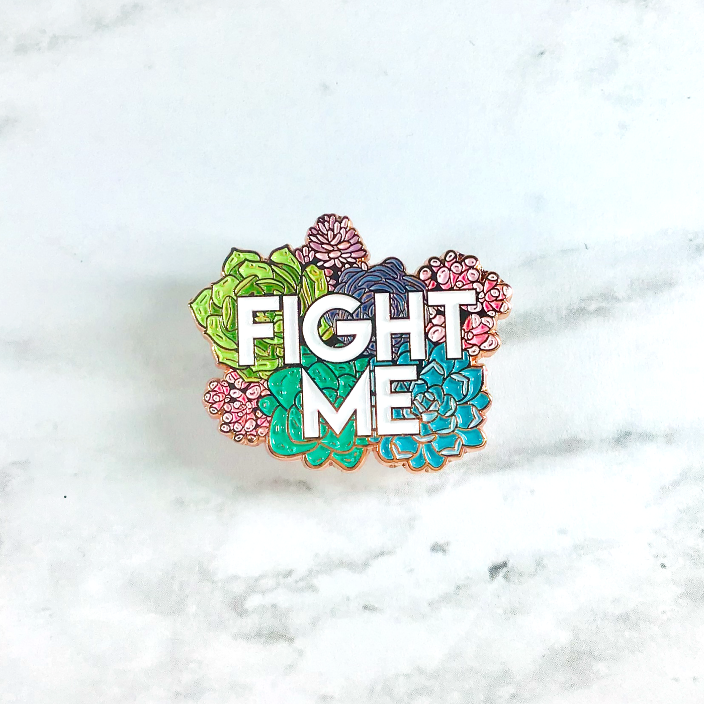 Fight Me Enamel Pin