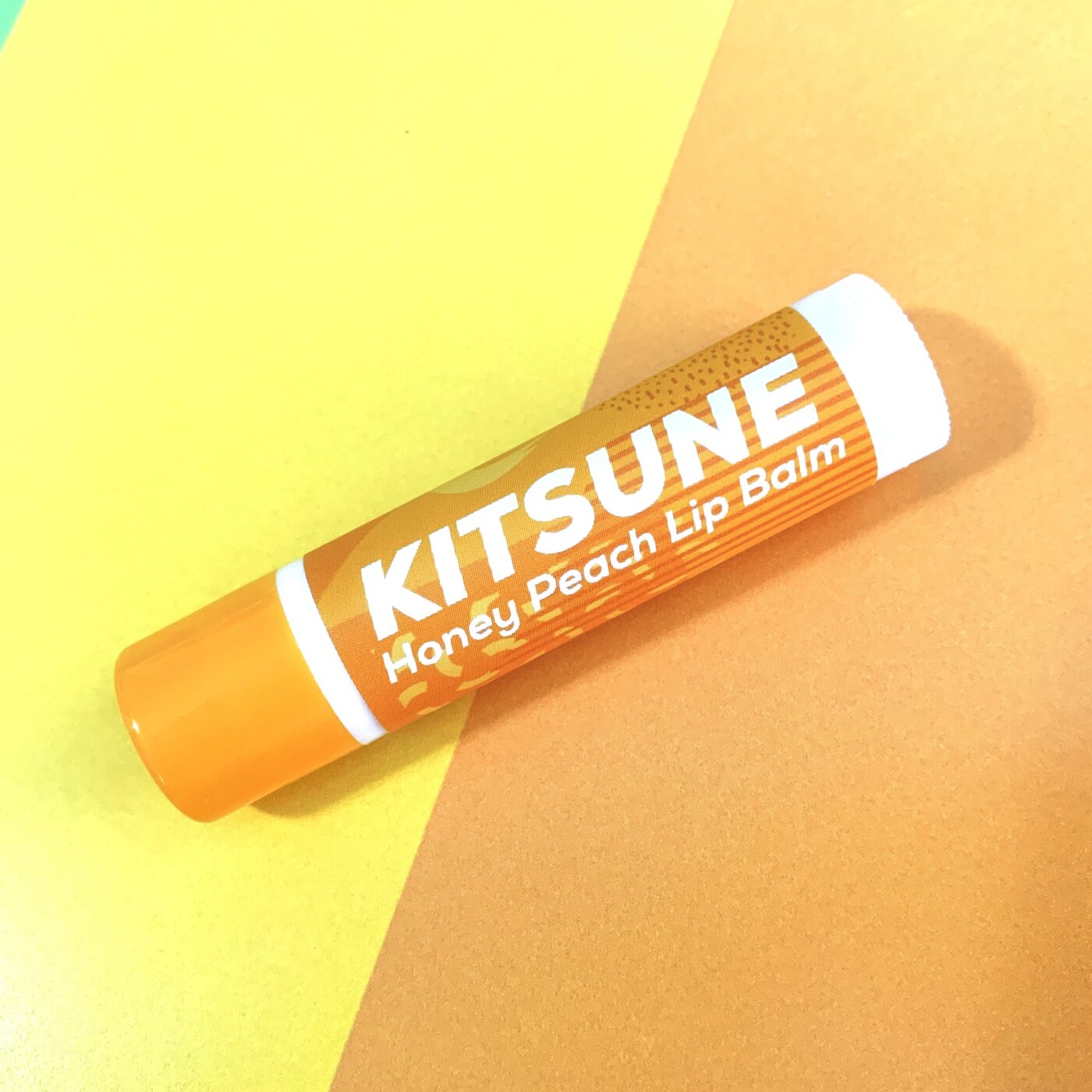 Kitsune Honey Peach Lip Balm