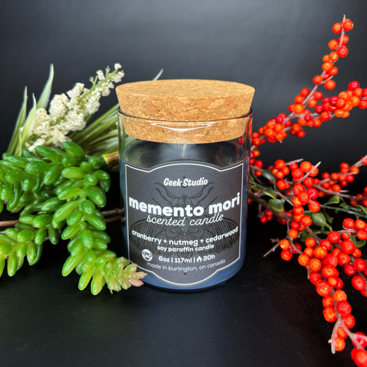 Memento Mori Candle (Cranberry Cedarwood)