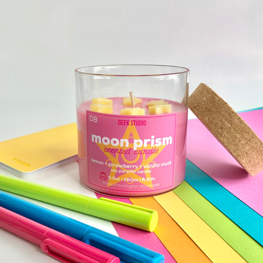 Moon Prism Candle (Lemon, Strawberry & Vanilla Musk)