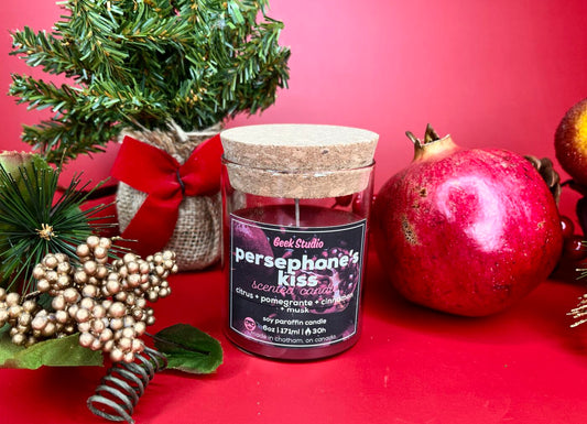 Persephone’s Kiss Candle (Pomegranate Spice)