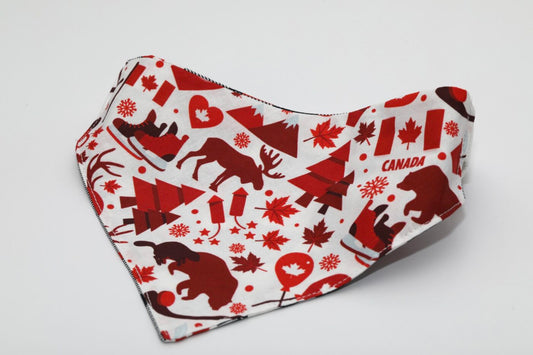Canada (Moose/Beaver/Hockey) Dog Bandana