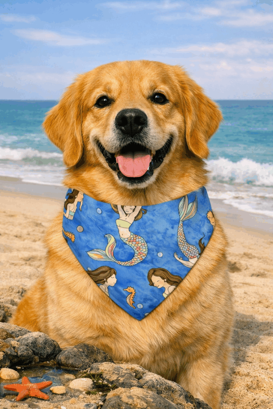 Mermaids Dog Bandana
