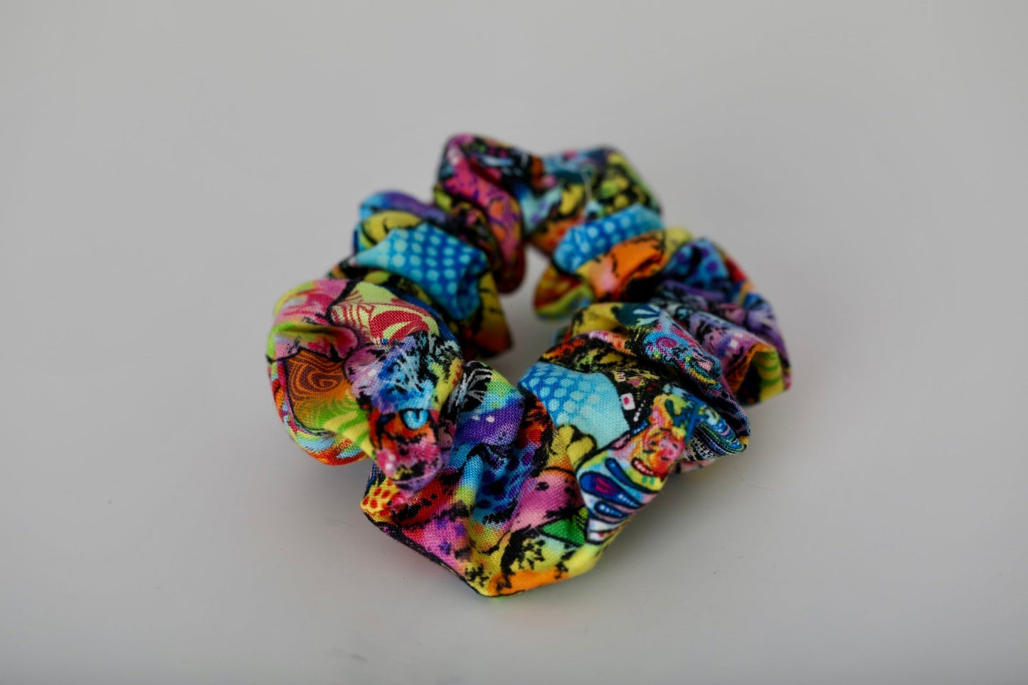 Vibrant Cat-Themed Neon Bag Set (4 pc set)