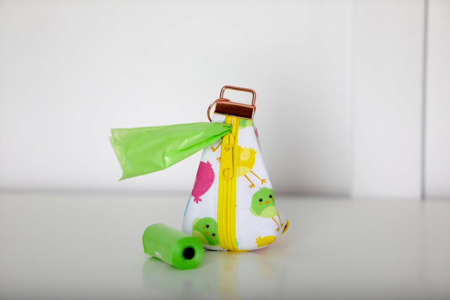 Poop Bag Holder – Keychain (Cute Bird Design)