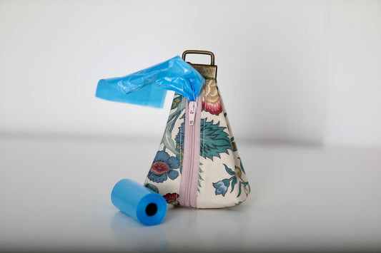 Poop Bag Holder – Keychain (Floral Design)