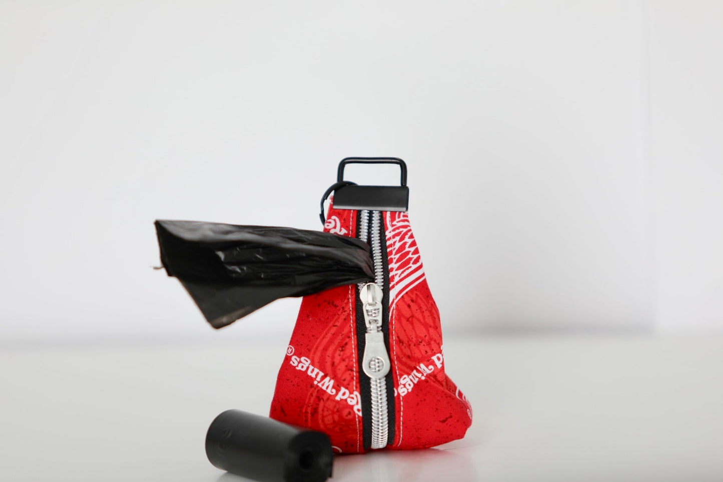 Poop Bag Holder – Keychain (Red Wings Design)