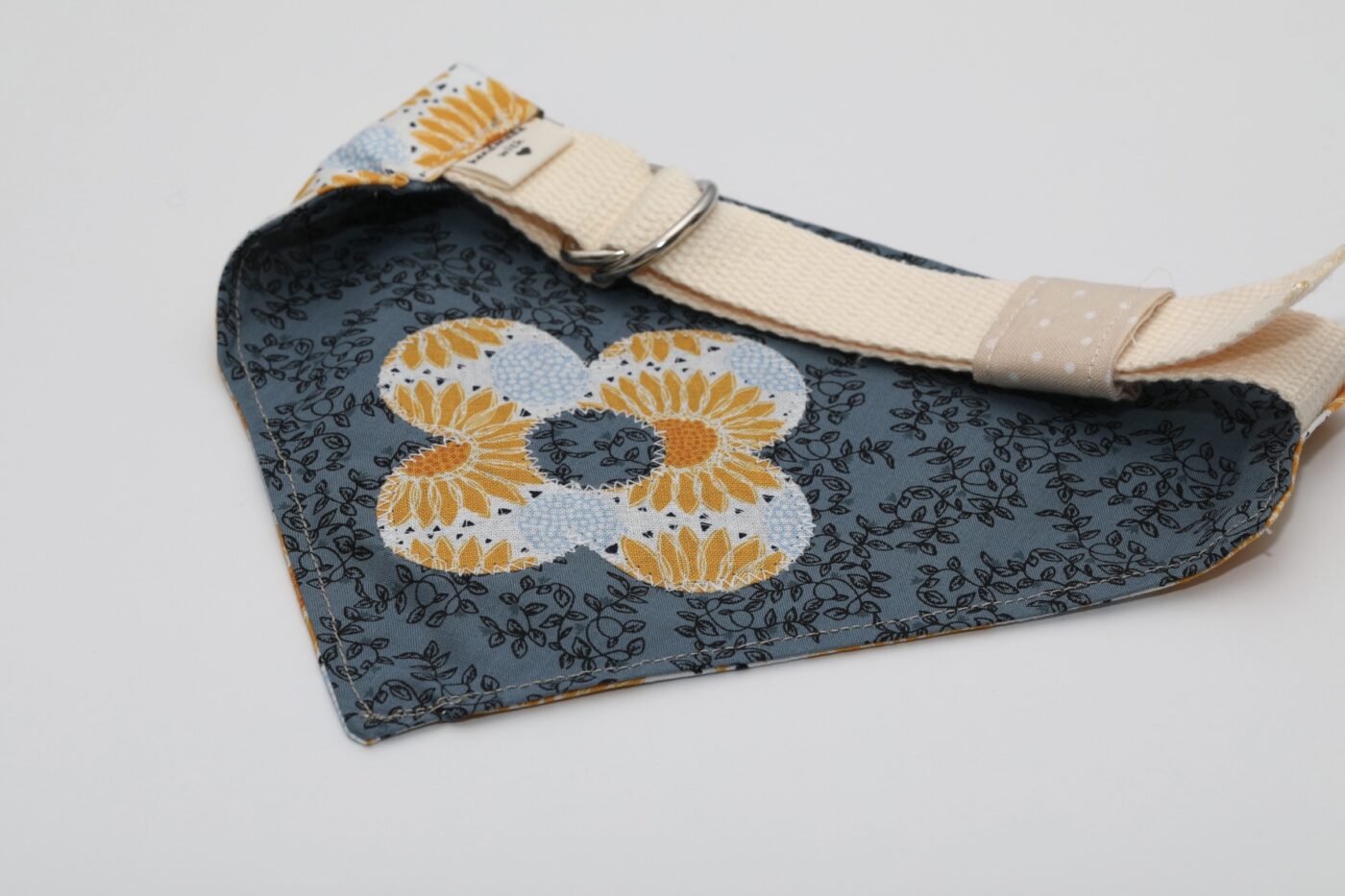 Yellow Floral Dog Bandana
