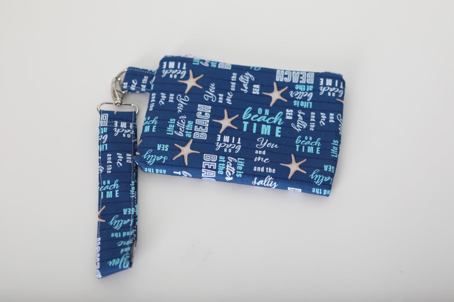 Zipper Bag with Wristlet – Beach Theme